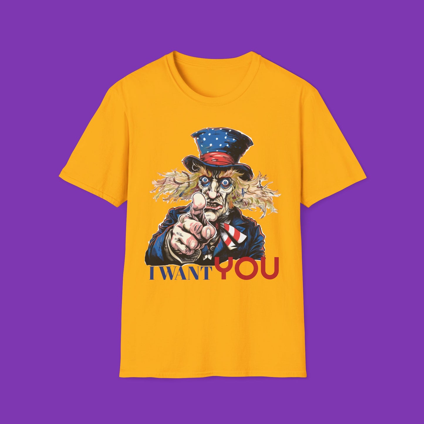Uncle Mad Hatter Want You- Unisex T-shirt