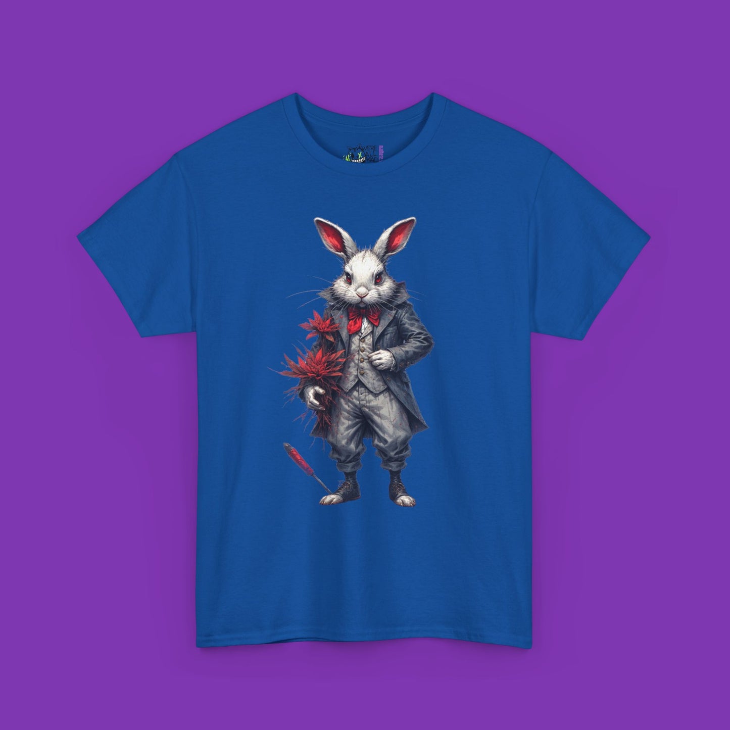 The Red Timekeeper – Crimson Oath White Rabbit Tee