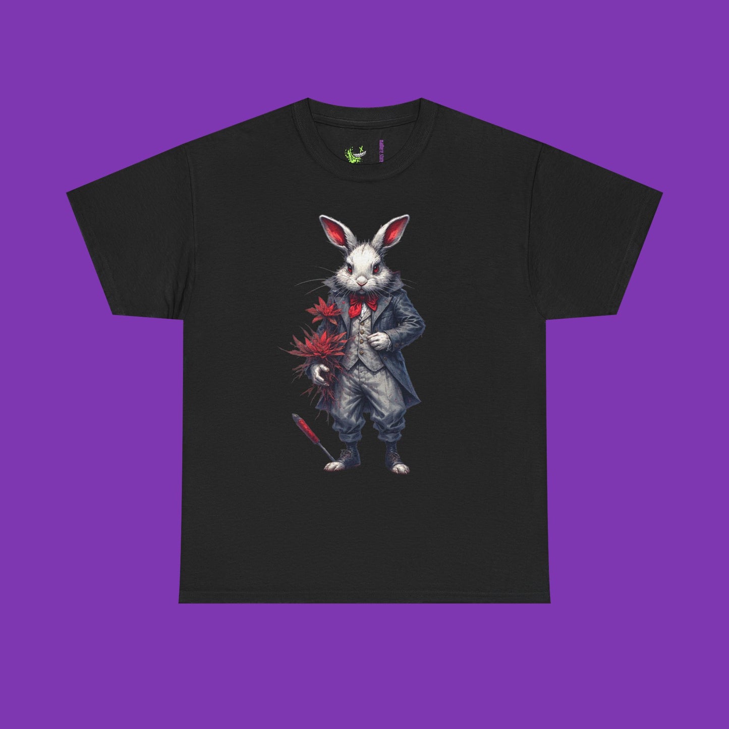 The Red Timekeeper – Crimson Oath White Rabbit Tee